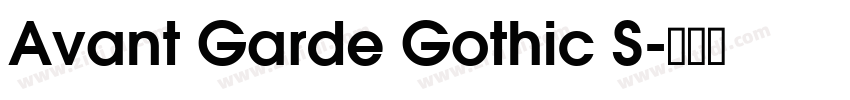 Avant Garde Gothic S字体转换